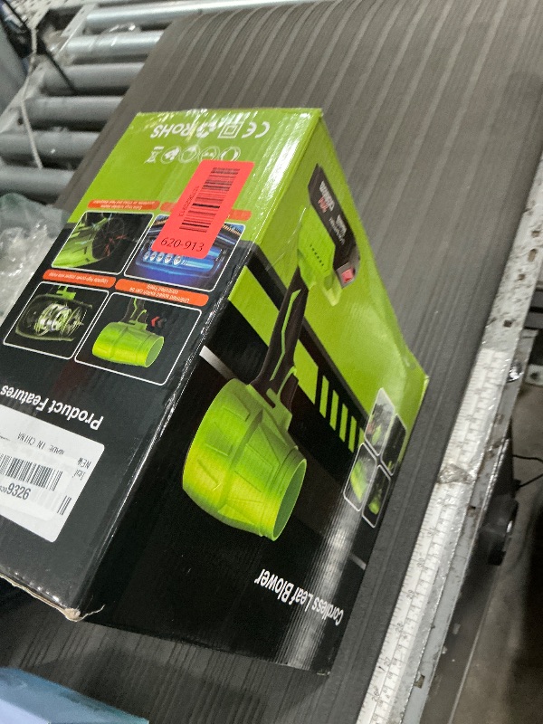 Photo 1 of ********MISSING BOTH BATTERIES*************
990,000 RPM 21V Cordless Leaf Blower with 2×6.0Ah Batteries - Handheld Electric Blower for Patio Cleaning, Car Drying, Leaves and Dust