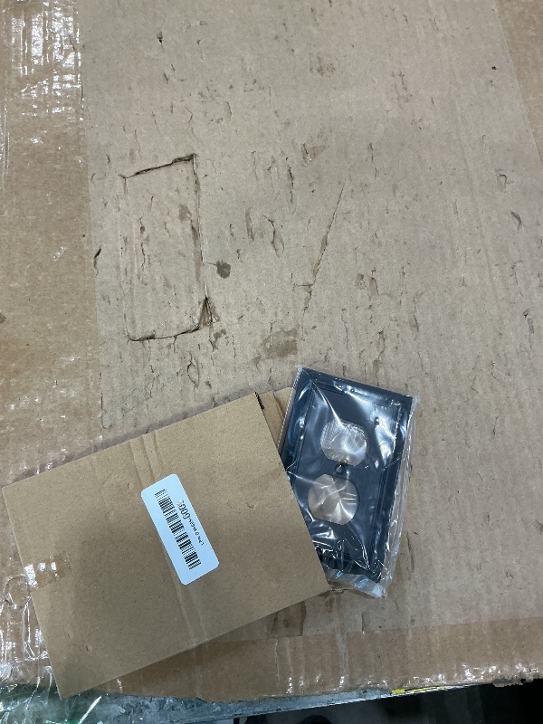 Photo 1 of 1-Pack Duplex Outlet Cover Plate, Decorative Matte Black Switch Plates and Outlet Covers, Natural Bamboo Fiber Wall Plates for Electrical Outlets, 1 Gang Receptacle Cover, Corrosion Resistant