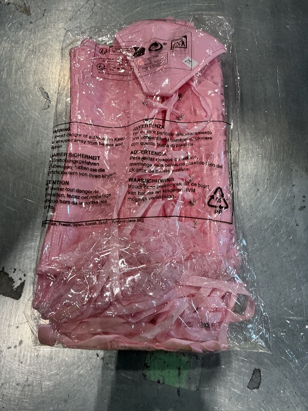 Photo 1 of *MINOR DAMAGE - USED*
SHYMMUO Pink Corset Top for Women Off Shoulder Lace Up Renaissance Bustier Gothic Steampunk Corset Tops Halloween Costumes XL