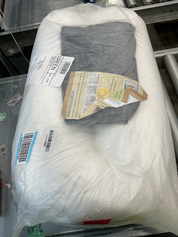 Photo 1 of 1 MIDDLE ONE Body Pillow for Adults, Bolster Pillow with Removable Velvet Cover, Long Round Pillow for Bed, 60 x 7.87 Inches, Grey