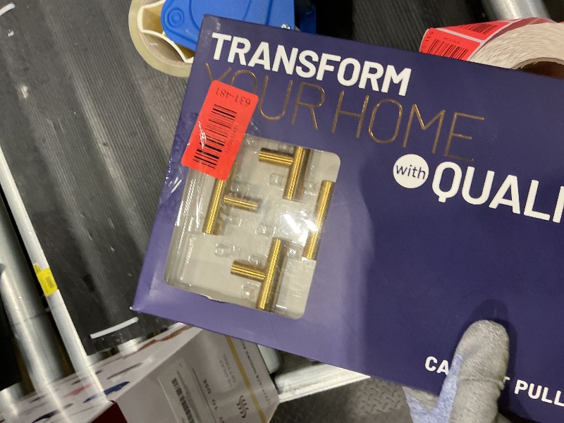 Photo 1 of 10 Pack Gold Cabinet Knobs 2 Inch - Brushed Brass Drawer Knobs Single Hole Gold T Bar Hardware Drawer Pulls for Kitchen Cabinets and Dressers