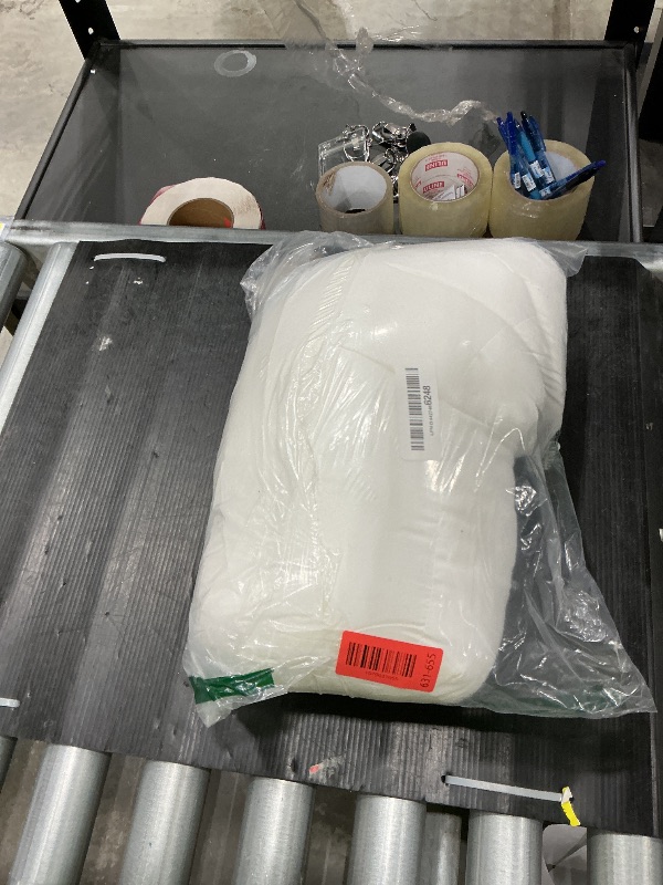 Photo 1 of 1 MIDDLE ONE Bolster Pillow with Removable Velvet Cover, Round Cylinder Neck Roll Pillow for Head, Back, Leg Support, Decorative Bed and Couch Pillow 16 x 6 Inches (Grey)