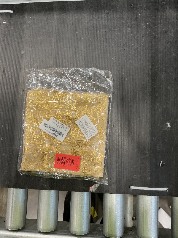 Photo 1 of 10FT Gold Table Runner, Gold Foil Glitter Sheer Sequin Table Runners 120 Inches Long, Wedding Centerpiece Tables Decorations for Party Supplies Birthday Bridal Shower Christmas Home Decor