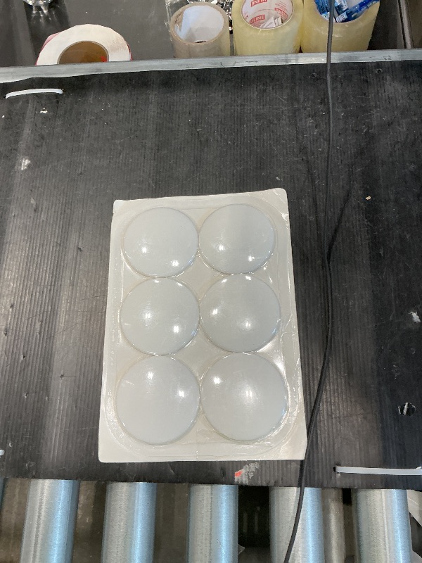 Photo 1 of [3.15"] Door Stoppers Wall Protector, 6 Pcs Large White Silicone Door Bumpers with Strong Thickened Adhesive,Shock Absorbent Door Knobs Wall Protectors to Cover up Damage and Protect Wall Surfaces