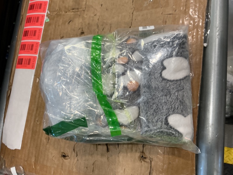 Photo 1 of 1 Pack 3 Puppy Blankets Super Soft Warm Sleep Mat Grey Cute Print Fluffy Fleece Pet Flannel Throw Dog Blankets for Small Dogs Cats,Star&Bone&Love- Small (23"x15")