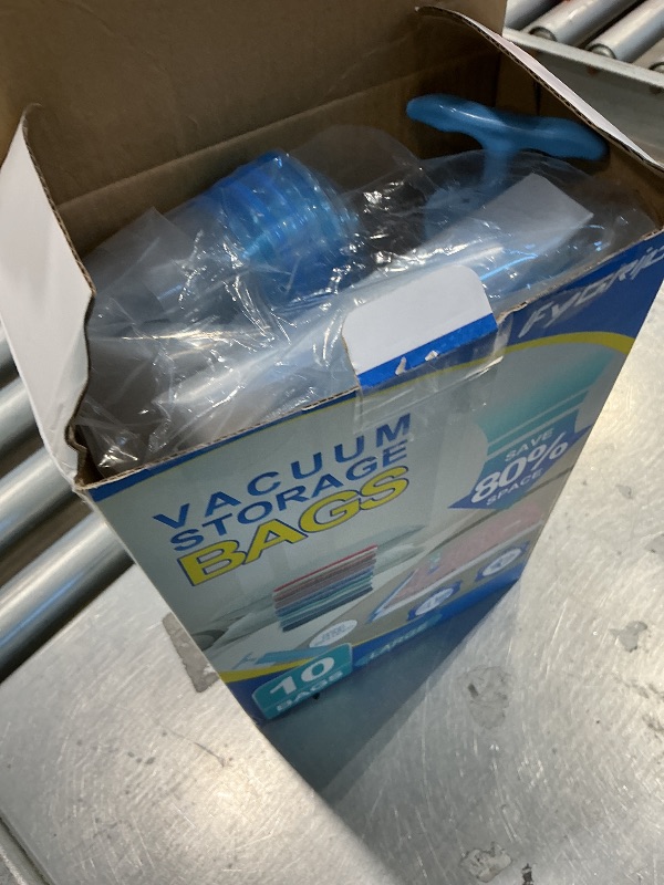 Photo 1 of **PARTIAL SET**
Fygrip 10 Pack Large Vacuum Storage Bags with Hand Pump, Plastic Packaging Bags, 80% Space Saver Vacuum Seal Bags for Clothing, Travel Lugggage, Blankets, Comforters