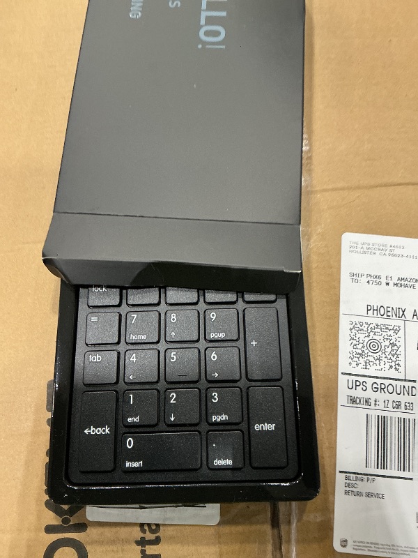 Photo 1 of *USED*
havit Bluetooth Number Pad Wireless Numeric Keypad Numpad 26 Keys Portable Mini Financial Accounting Rechargeable Numeric Pad for Windows Laptop Desktop, PC, Notebook (Black)