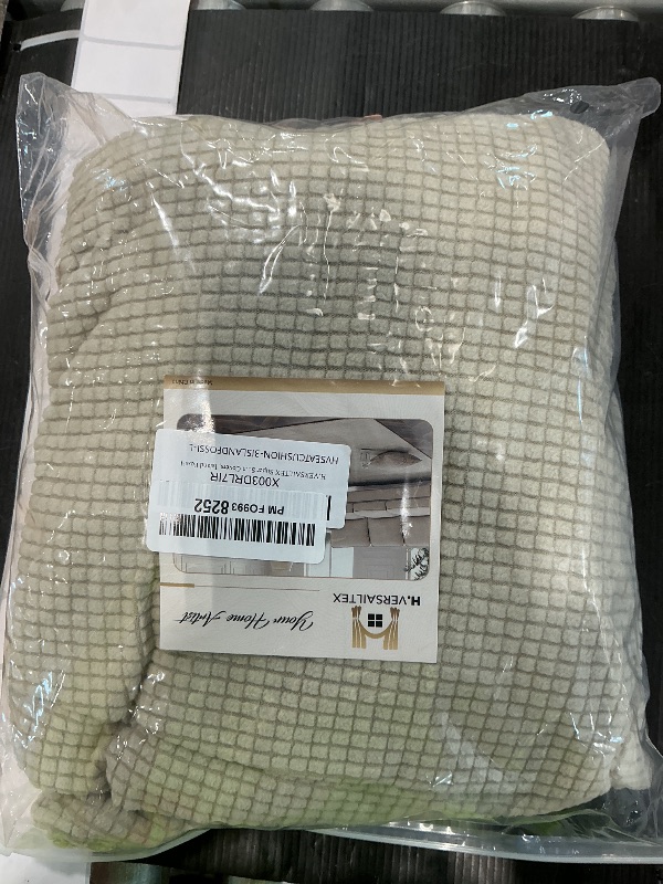 Photo 1 of *USED*
H.VERSAILTEX Super Stretch Individual Seat Cushion Covers - Sofa & Couch Cushion Slipcover Sets - Thick Jacquard Textured Twill Fabric (3 Piece XL Sofa Cushion Covers, Island Fossi)