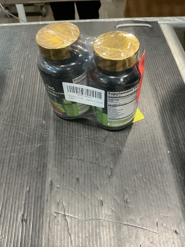 Photo 1 of (2 Pack) TMG Supplements - Trimethylglycine Capsules, Betaine Anhydrous 600mg, with Ginkgo & Vitamin B6, Supports Methylation, Liver Wellness & Cognitive, Non-GMO, Vegan, 120 Count