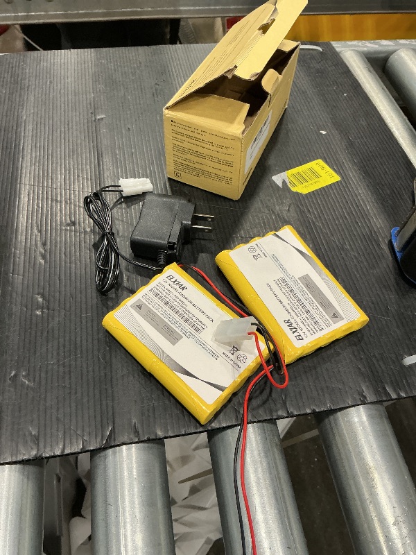 Photo 1 of (2-Pack) 12V 1000mAh Ni-CD Battery Pack with Tamiya Connector and Charger for RC Cars Trucks Robots Electric Tools Power Devices