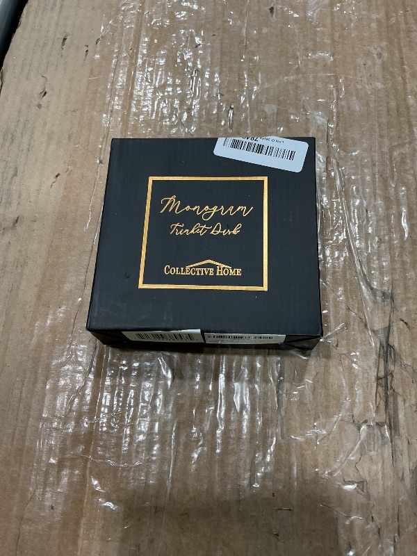 Photo 1 of ***READ CLERK NOTES*** COLLECTIVE HOME - Ceramic Jewelry Tray, Decorative Trinket Dish for Rings Earrings Necklaces Bracelet Watch Keys, Birthday Mother's Day Christmas Gift for Women, 4.75", Black Surface (d)