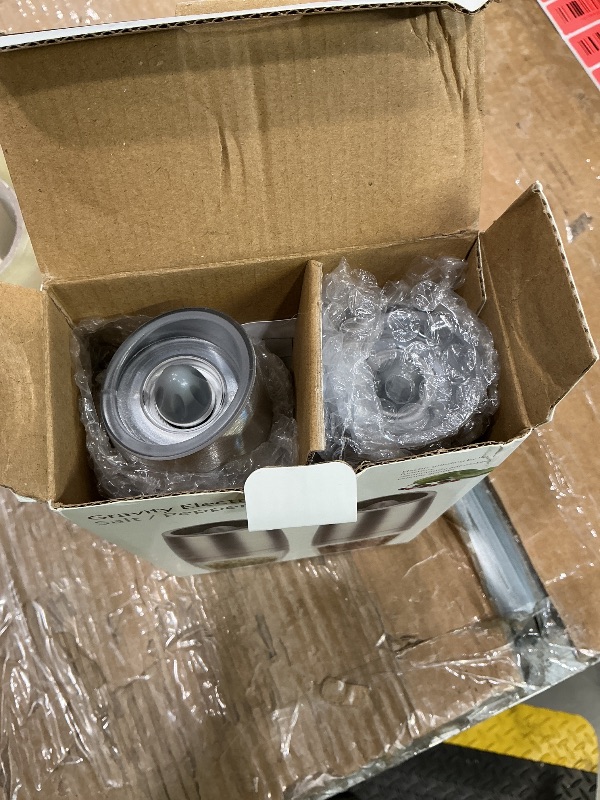 Photo 1 of *MINOR DAMAGE - USED*
Gravity Electric Pepper and Salt Grinder Set, Adjustable Coarseness, Automatic Shakers Mill Grinder with LED Light, Battery Powered, Upgraded Larger Capacity, One Hand Operated (Sliver 2 Pack)