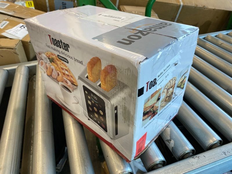Photo 1 of *USED*
WHALL Full Touch Screen Toaster 2 Slice, 1.5'' Extra Wide Slot Smart Toaster with Digital Timer, 6 Bread Types & 6 Shade Settings, Crumb Tray, Reheat/Defrost, Stainless Steel Bread Toasters, Silver