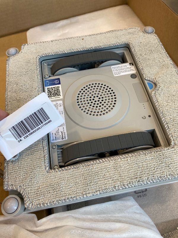Photo 1 of *MINOR DAMAGE - USED*
ECOVACS WINBOT Mini Window Cleaning Robot - Compact Design, Dual Nozzles with Ultrasonic Spray, 9-Stage Protection System, Intelligent Path Planning, 3 Cleaning Modes, Anti-Slipping System