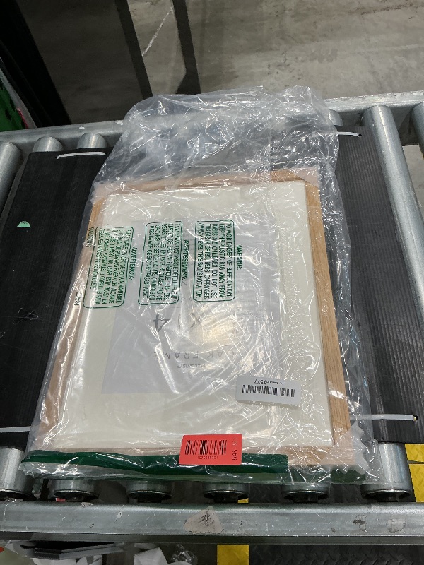 Photo 1 of *MINOR DAMAGE - USED*
11x14 Picture Frame, Solid Oak 11x14 Photo Frame with Mat to 8x10, 14x11 Natural Oak Wood Frames for Wall, Set of 1