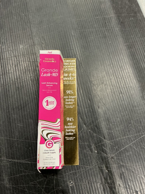 Photo 1 of *MINOR DAMAGE - USED*
Grande Cosmetics GrandeLASH-MD Lash Enhancing Serum - Peptide & Vitamin Infused Formula for Longer, Thicker, Fuller Looking Lashes - Ophthalmologist Tested, Cruelty-Free, 3 Month Supply (2mL)