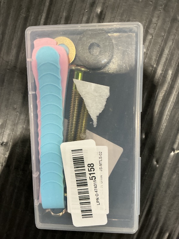 Photo 1 of **MISSING PARTS**
Toilet Seat Screws Replacement Kit, Toilet Seat Bolts Replacement Kit, Metal Toilet Seat Fastener with Toilet Seat Lifter Tab, Toilet Hardware Replacement for Top Mount Toilet Seat Hinges (2 Pack)