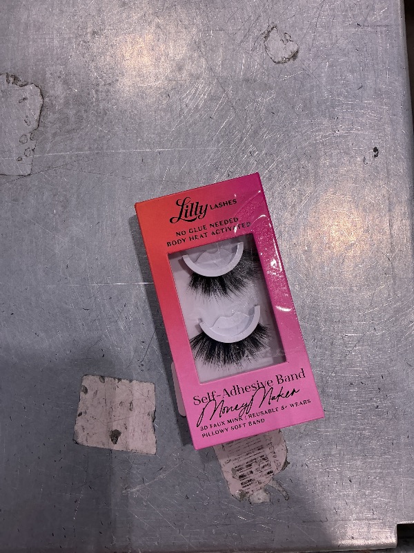 Photo 1 of *MINOR DAMAGE - USED*
Lilly Lashes 3D Self Adhesive Eyelashes, No Lash Glue Needed, Body Heat Activated Press on Lashes, Reusable Self Adhesive Eyelashes Up to 5x, Easy to Apply & Remove (MoneyMaker)