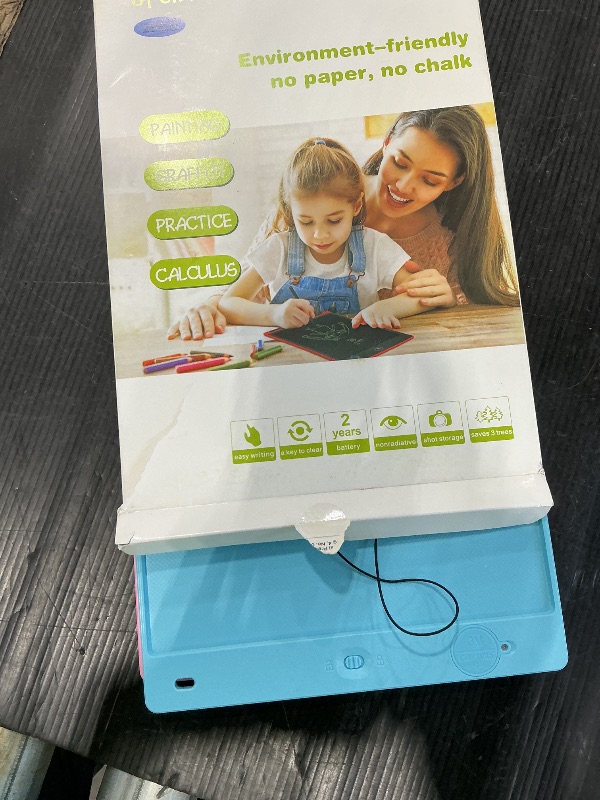 Photo 1 of [2 Pack] Genialba LCD Writing Tablet 12-Inch Colorful Doodle Board, Toddler Learning Educational Toys Gifts for 3-8 Years Old Girls and Boys, Electronic Drawing Pad for Kids (Pink&Blue)