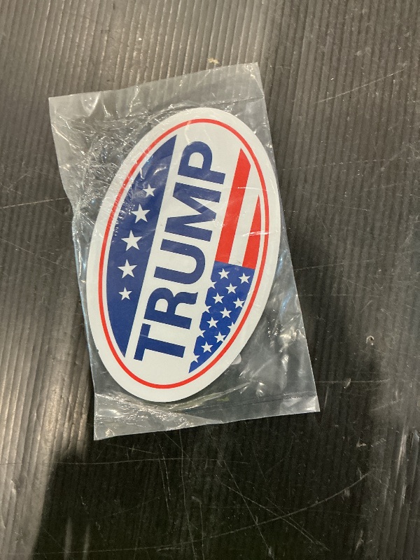 Photo 1 of *Oval Car Magnet* Trump Bumper Sticker Magnet O127