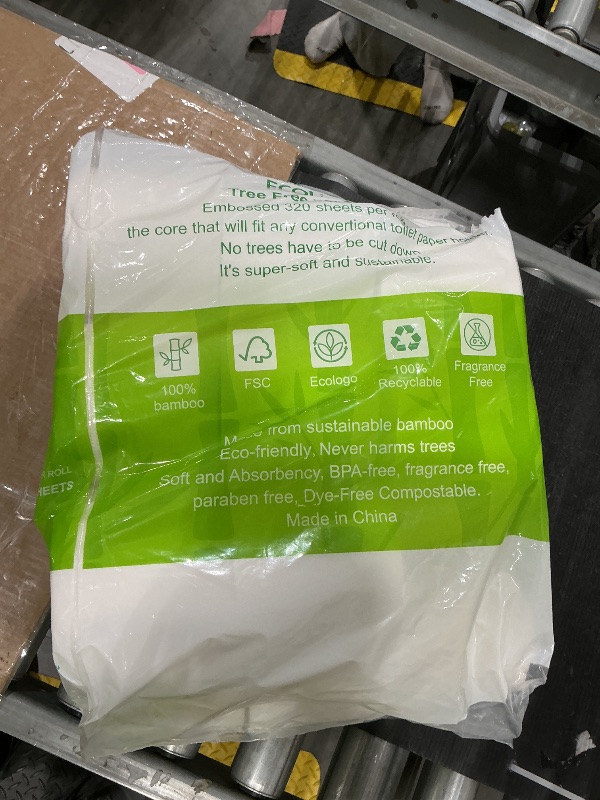 Photo 1 of **NOT 24**ECOLipak Bamboo Toilet Paper, Septic Safe Toilet Tissue, 24 Double Rolls, 320 Sheets Per Roll, Tree Free, Non Toxic, 2 Ply, Soft and Absorbent, Eco Friendly Dye-Free Paper