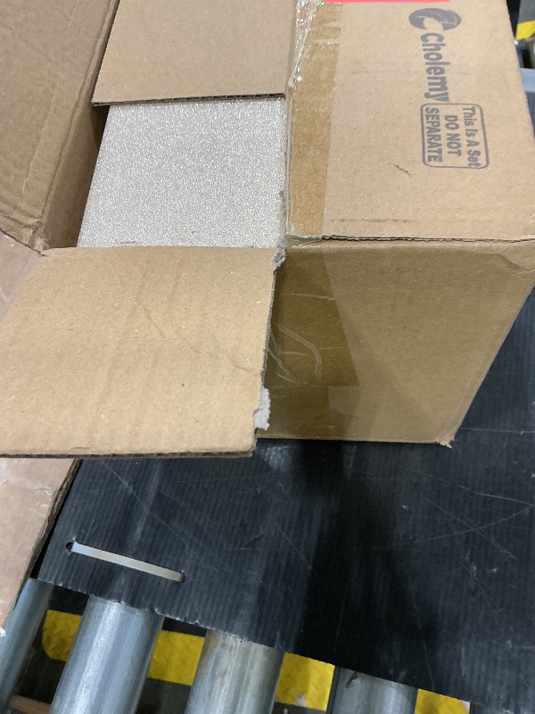 Photo 1 of *MINOR DAMAGE - USED*
Cholemy 5 Pcs Square Nesting Boxes Decorative Gift Boxes with Lid and Ribbon Assorted Sizes Wrap for Valentine’s Day, Engagement, Anniversary, Birthday, Bridal Shower Party Gifts(Champagne Gold)