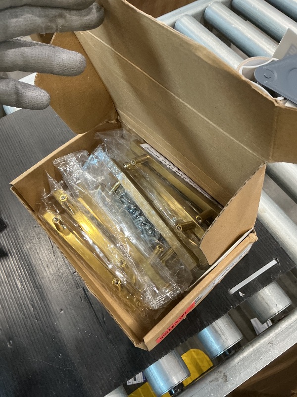 Photo 1 of *MISSING PARTS UNKNOWN*
Ravinte 15 Pack Gold Cabinet Handles 4-1/2 Inch Brushed Brass Square Cabinet Pulls Gold Hardware for Kitchen - 7 Inch Total Length