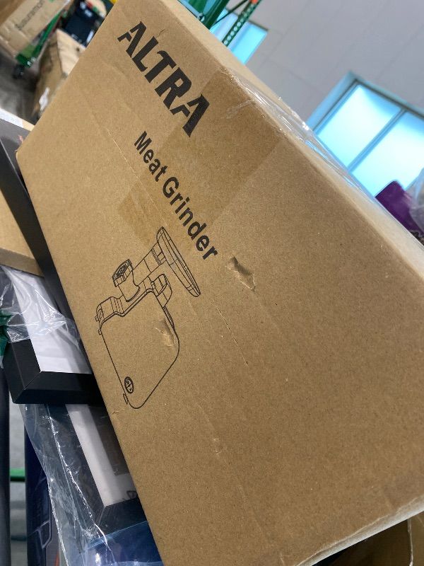 Photo 1 of *MINOR DAMAGE - USED*
Electric Meat Grinder, 2300W Max, Heavy Duty Sausage Stuffer with 2 Blades, 3 Grinding Plates, Sausage Tube & Kubbe Kit, Home Kitchen Meat Mincer with Handle (Black)