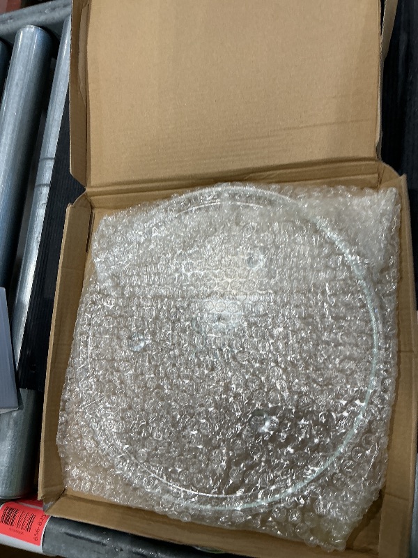 Photo 1 of [2025 Updated] BlueStars Microwave Glass Plate 10.6"/27cm - Replaces WB48X21336 BT-3112 - Compatible for Panasonic Farberware High Pointe Toshiba Haier Microwaves Ovens - Durable Y-Type Turntable Tray