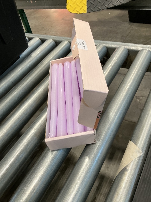 Photo 1 of 10 Inch Pale Purple Taper Candles, 10 Pack Unscented Candlesticks for Dinner Wedding Christmas Seasonal Celebration and Home Decoration