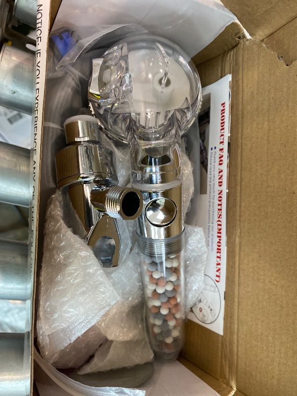 Photo 1 of *USED*
Filtered Shower Head with Handheld - High Pressure ShowerHead with Filters for Hard Water - Reduces Dry Itchy Skin, Easy Instal, 4 Modes, Water Saving, Durable, Detachable anti blocking