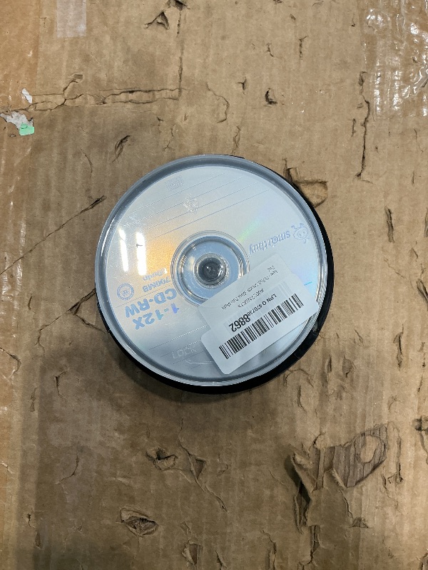 Photo 1 of 10 Pack Smartbuy CD-RW 1-12X 700MB/80Min High Speed Branded Logo Rewritable Blank Data Media Disc