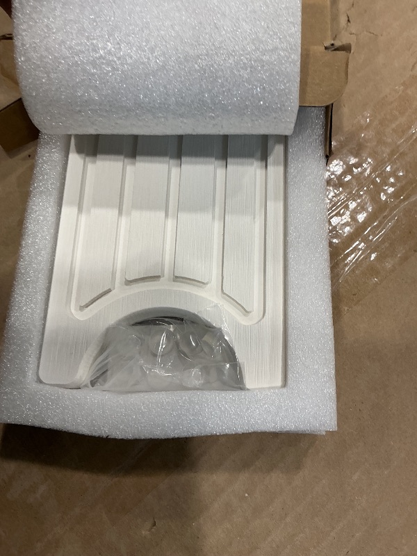 Photo 1 of *USED*
Dayacoco Faucet Mat for Kitchen Sink,Super Absorbent Diatomite faucet mat, Quick Drying Stone Sink Tray, Faucet Splash Guard for Kitchen,Bathroom Counter (White, 23.6" x 3.9")