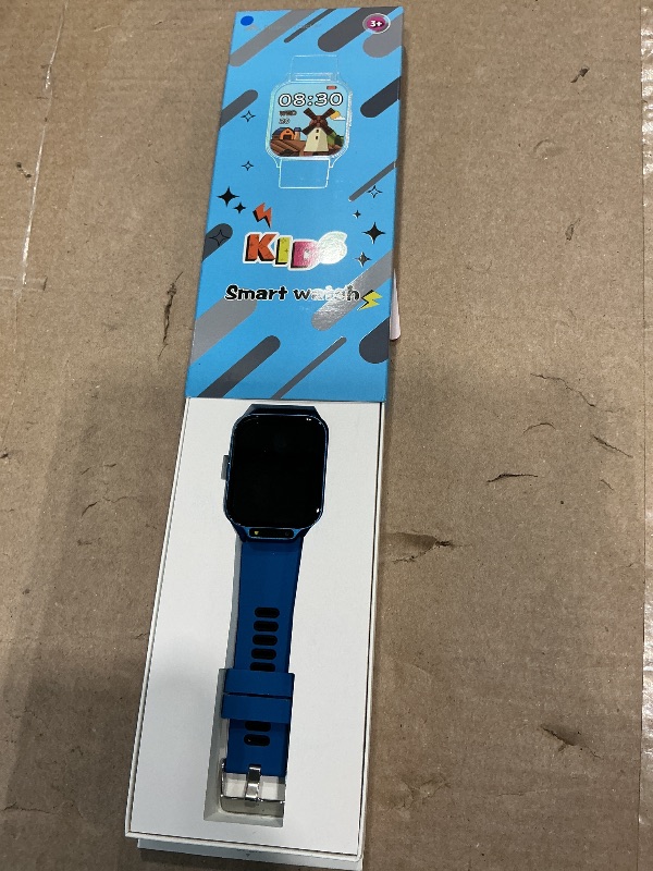 Photo 1 of 1.85" Kids Watch, AI(Translation/Q&A/Watch Face/Image Recognition)Smartwatches with Heart Rate,Sleep Monitor,Video Music Pedometer,NO APP/Phone, Gifts for 3-12 Years old Boys Girls(Built-in AI, Blue)