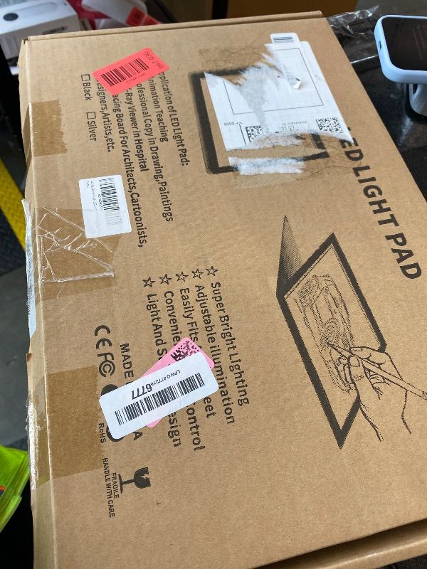 Photo 1 of *MISSING PARTS - See Clerk Notes*
A4 Ultra-Thin Portable LED tracing Light Box Dimmable Brightness LED Art Tracing Pad for Artist Drawing Sketching Animation Stencilling and 5d Diamond Painting (Black, A4)