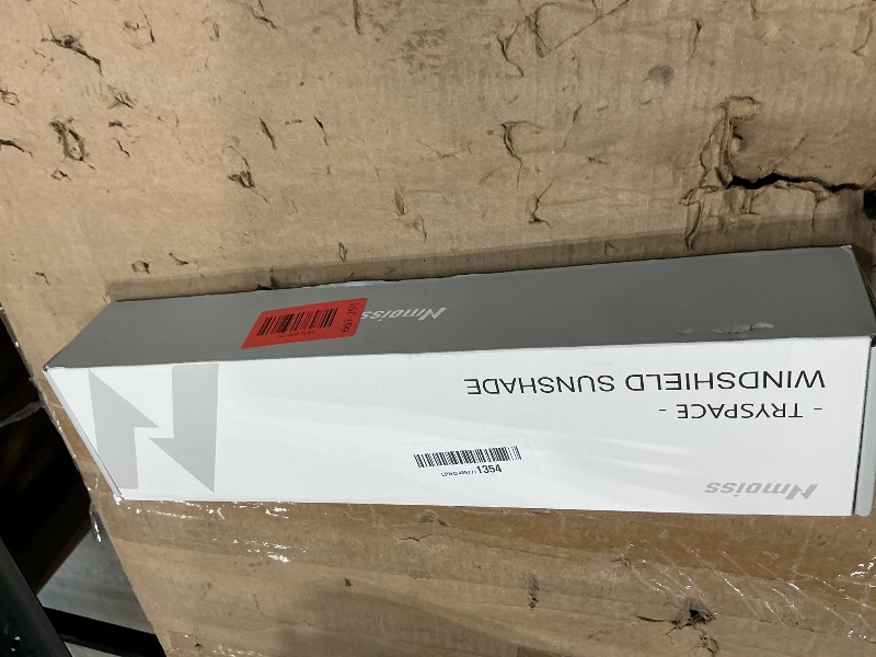 Photo 1 of [Upgraded] Nmoiss Windshield Sun Shade Umbrella - [Vinyl Coating Heat Shield] Protect Car from Sun Rays & Heat Damage Keep Cool and Protect Interior, Spring Structure Edge Medium 56" L x 31" W