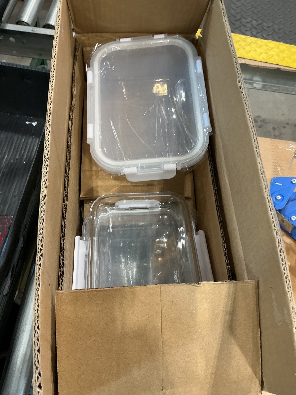 Photo 1 of [8-Pack,30 oz]Glass Meal Prep Containers,MCIRCO Glass Food Storage Containers,Airtight lunch Containers with Lids, Microwave, Oven, Freezer and Dishwasher, White