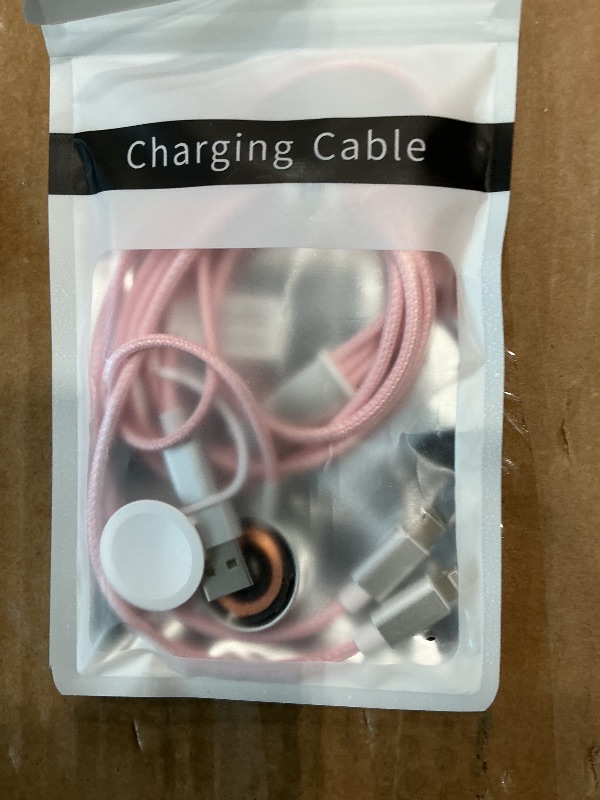 Photo 1 of *USED*
Temdan for Travel Vacation Essentials,3 in 2 USB C Cable for Apple Watch Charger/iPhone 16 Charger,Multi Charging Cable Cord,Camping Essentials,Designed for iWatch & iPhone 16-12-4FT Pink