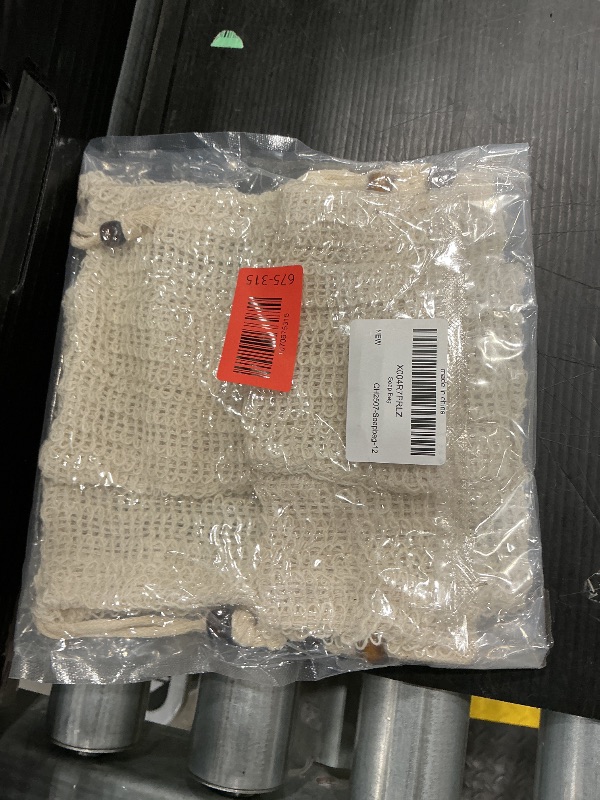 Photo 1 of *USED*
12 PCS Soap Saver Bag, Exfoliating Soap Saver Pouch, Natural Cotton Linen Mesh Soap Bag with Drawstring for Smooth Skin, for Bathing & Facial Cleansing