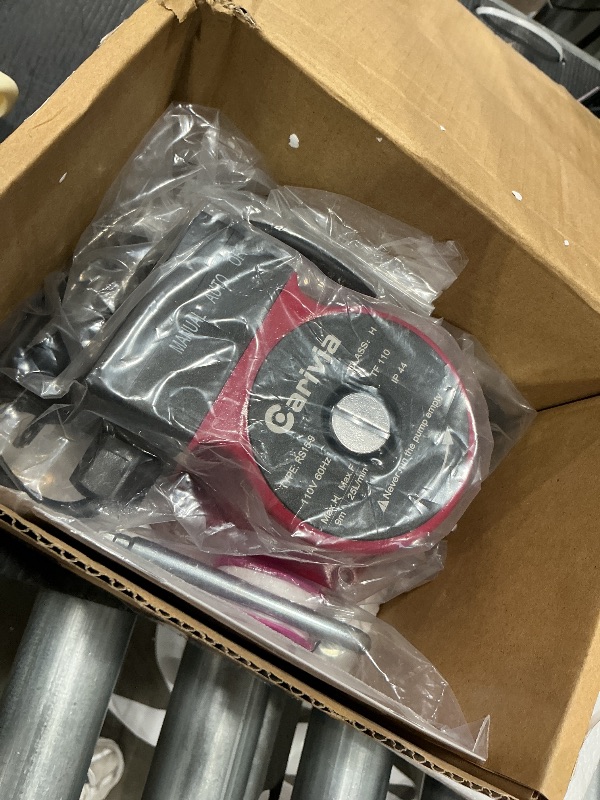 Photo 1 of ***MISSING BRASS ADAPTERS*** Carivia Hot Water Recirculating Pump, 120W 110V Water Circulator Pump, Automatic Circulation Pump NPT 3/4" w/NPT 1/2" Brass Adapter for Domestic Hot Water Recirculating System