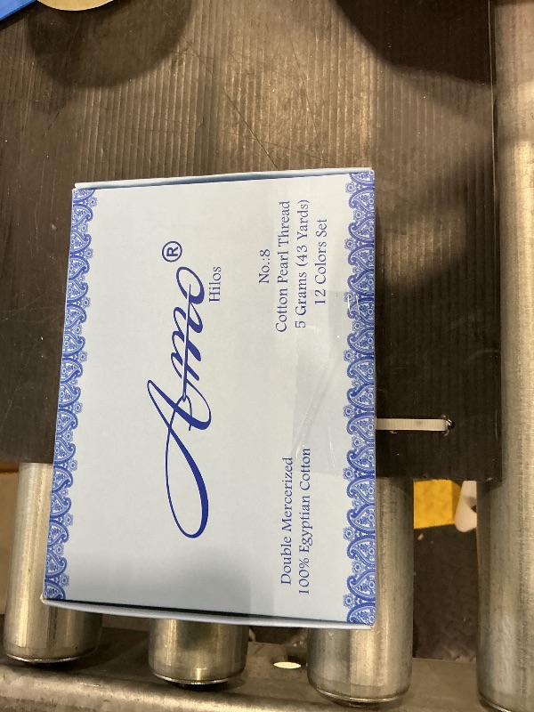 Photo 1 of *MINOR DAMAGE - USED*
AMOHilos Size 8 Double Mercerized Egyptian Long Staple Cotton Pearl Thread 12 Gradient Colors per Box 5 Grams Ball Rainbow Color Embroidery Thread for Crochet Cross Stitch Hand Embroidery (12R)