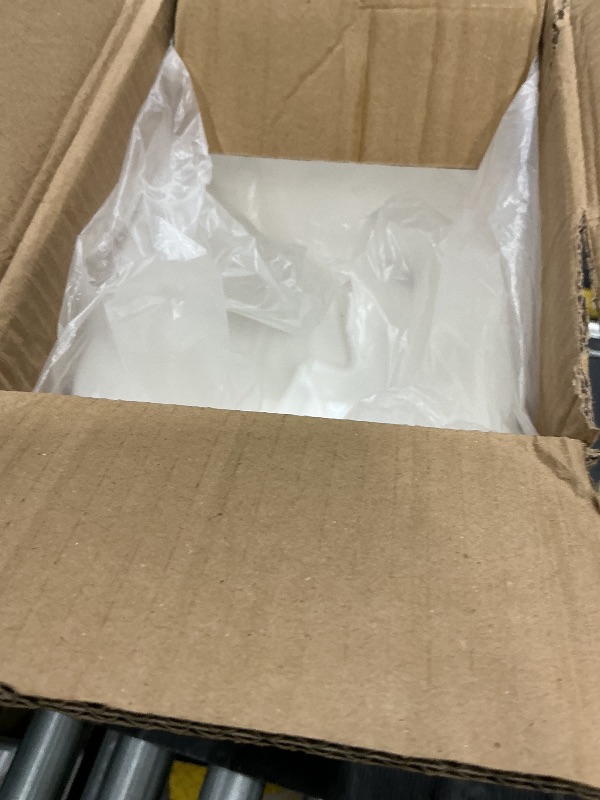 Photo 1 of *MISSING PARTS UNKNOWN*
ORGIDOL 10 Pack White Plastic Storage Bins, Storage Container for Organizing, Storage Boxes with Handle for Shelves, Cute Organizer Bins for Craft, Snacks, Pantry, Cabinet, 9.69x6.7x5.7 inch