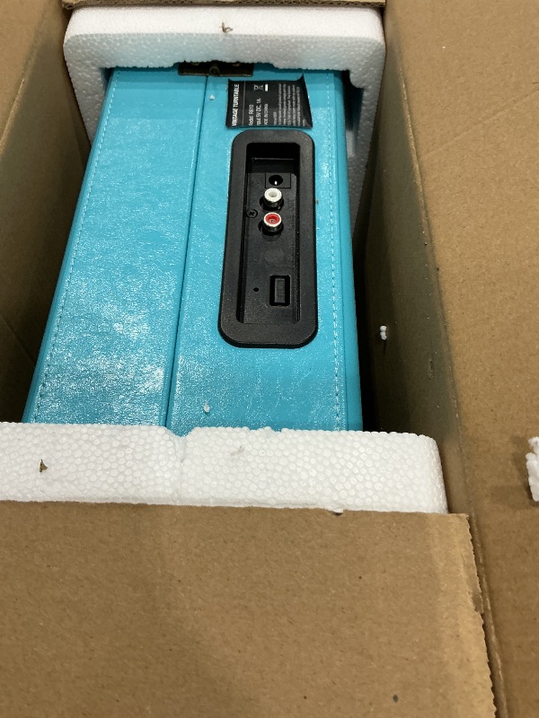 Photo 1 of *UNTESTED*
Record Player 3 Speed Bluetooth Portable Suitcase Vinyl Player with Built-in Speakers Turntable Enhanced Audio Sound PU Leather Vintage