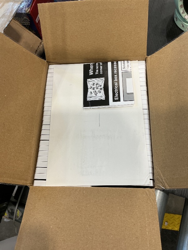 Photo 1 of (50 Pack) BESTTEN USWP6 Matte Snow White Screwless Wall Plate, 1 Gang Switch Plate, Decorator Receptacle Outlet Cover, H4.69” x W2.91”