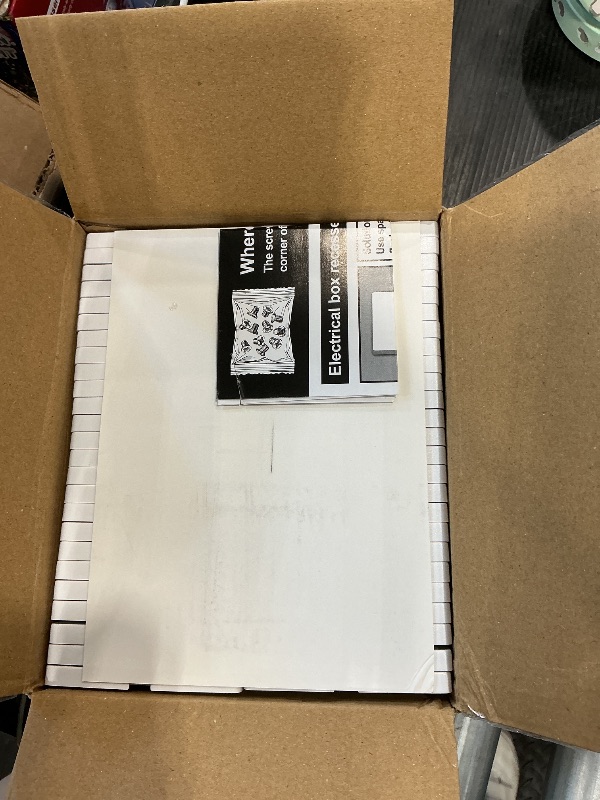 Photo 1 of (50 Pack) BESTTEN USWP6 Matte Snow White Screwless Wall Plate, 1 Gang Switch Plate, Decorator Receptacle Outlet Cover, H4.69” x W2.91”