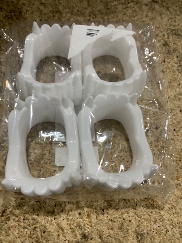 Photo 1 of 24 Pcs Plastic Vampire Teeth Fake Fangs – White Vampire Teeth Halloween Costume Props, Party Supplies and Trick or Treat Accessories