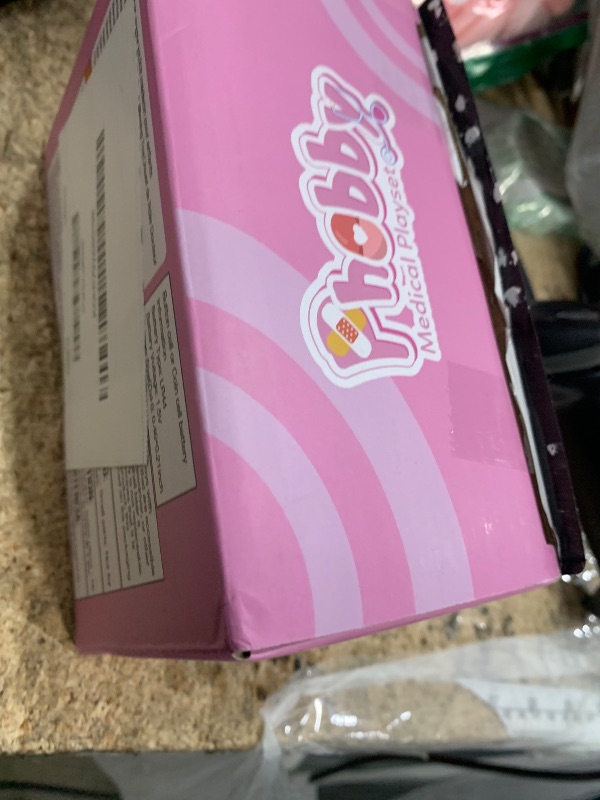 Photo 1 of ***MISSING PIECES*** Phobby Kids Doctor Kit, 8 Pieces Kids Doctor Playset with Medical Storage Bag & Real Stethoscope, Pretend Play Doctor Toys for Toddler Boys Girls Aged 3 4 5 6