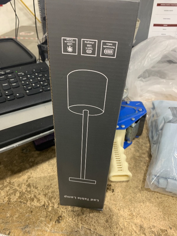 Photo 1 of ***FOR PARTS ONLY/ NON-FUNCTIONAL*** Fluxora LED Table Lamp, Rechargeable Cordless with 3 Color Dimmable Light, Portable Metal for Indoor & Outdoor Use (Black)