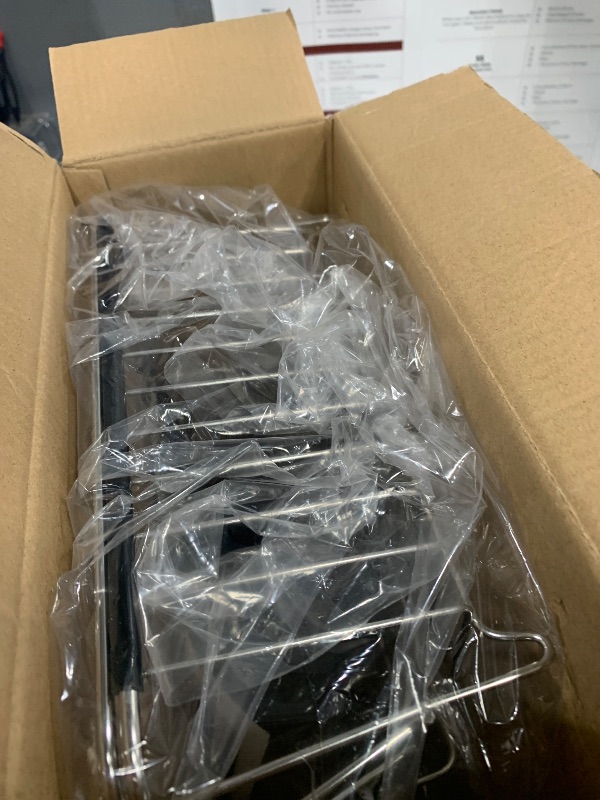 Photo 1 of *****MISSING UTENSIL HOLDER***** Over the Sink Expandable Dish Drainer Drying Rack In Stainless Steel for Small Kitchen, Counter Space Saving Modern Compact Metal Above Plate Dryer Strainer, Adjustable Hanging Inside Drain Holder