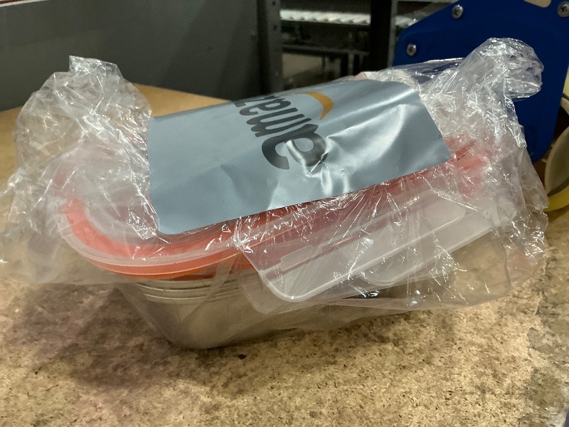 Photo 1 of Palksky Lunch Containers Meal Prep Containers Stainless Steel, 2 Compartment Food Storage Containers with Leak-Proof Lids, Reusable Airtight Bento lunch Boxes, Kitchen Storage, Freezer (3 Packs)